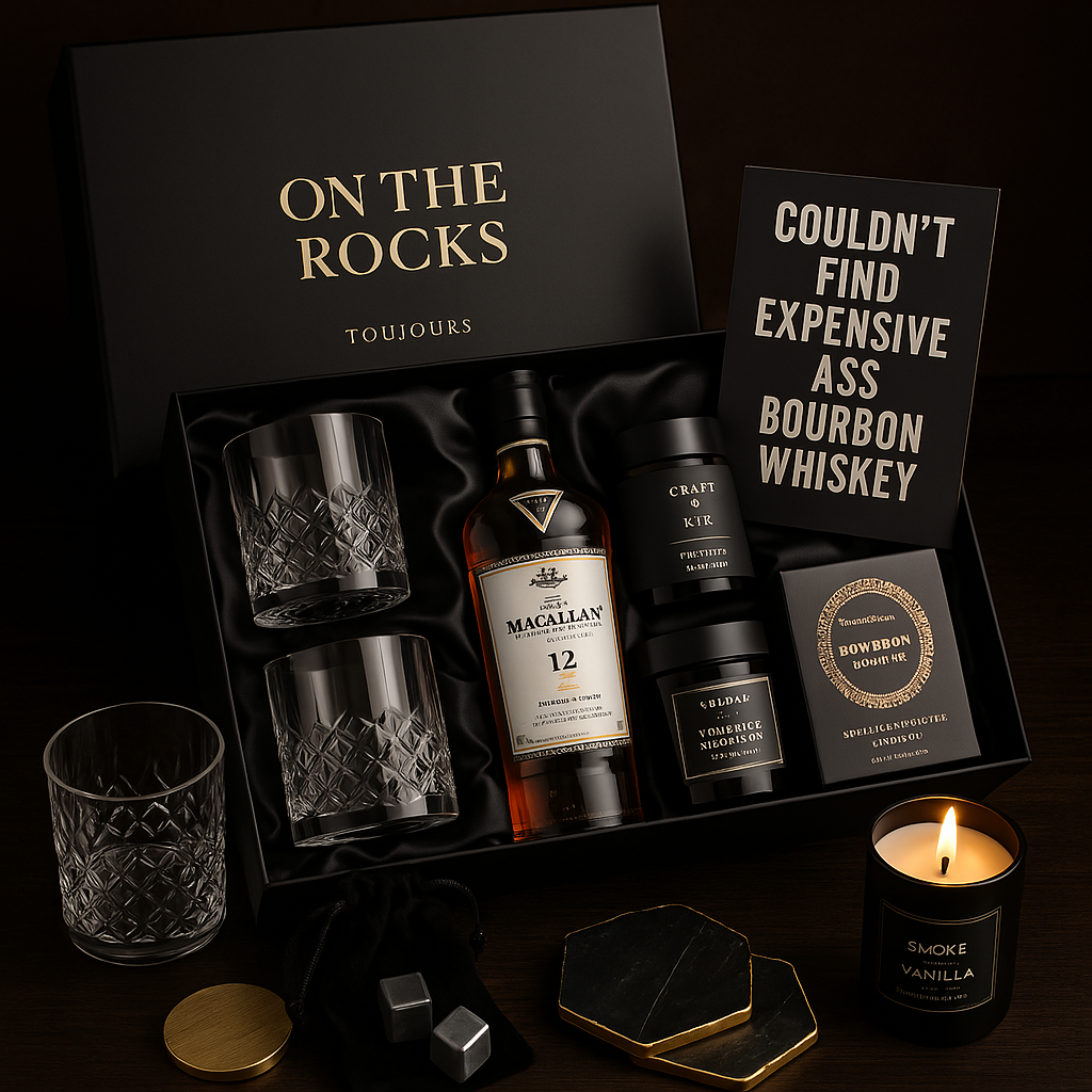 'On the Rocks' A Whiskey Lovers Gift Box