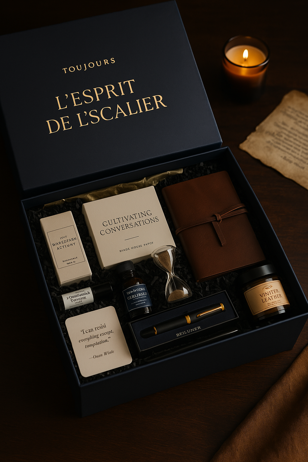 "L'esprit de L'escalier" Intellectual & Witty Luxury Gift Box